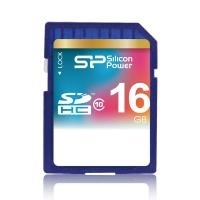 SiliconPower 16GB SDHC CL10 - Speicherkarte (SP016GBSDH010V10)