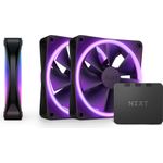 NZXT F120 RGB DUO Triple Pack Computergehäuse Ventilator 12 cm Schwarz 3 Stück(e) (RF-D12TF-B1)