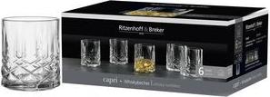 Ritzenhoff & Breker Whiskyglas CAPRI, 0,35 l spülmaschinenfest, im klassischen Kristall-Look - 1 Stück (822052)