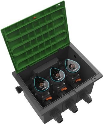 Gardena 1286-20. Produkttyp: Ventil, Produktfarbe: Schwarz, Maximaler Wasserdruck: 12 bar. Menge pro Packung: 3 Stück(e) (01286-20)