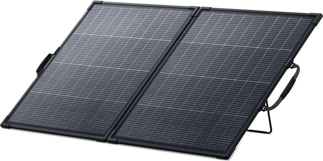 Anker SOLIX PS200 Solarkollektor 200W portable bifazial IP67 Schwarz (AS320011) (geöffnet)