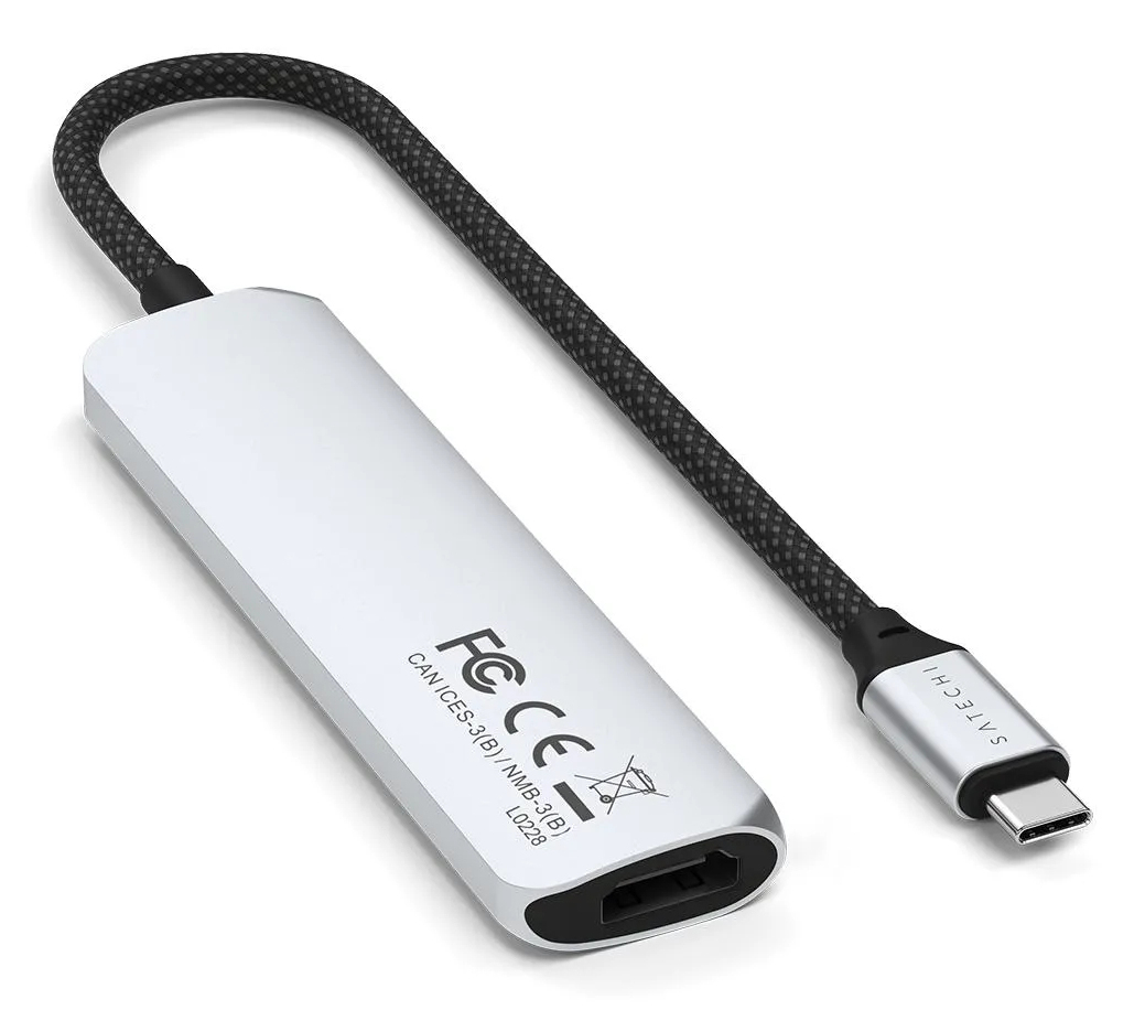 Satechi 4-in-1 Dockingstation USB-C HDMI 100W Power Delivery Silber