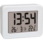 TFA Dostmann 60.2044.02 Quarz Wecker Weiß Alarmzeiten 1 (60.2044.02)