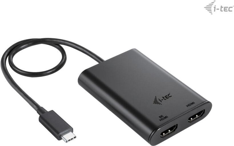i-Tec C31DUAL4K60HDMI Dockingstation USB-C / USB4 / Thunderbolt 3 / Thunderbolt 4 2 x HDMI Schwarz