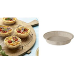 PAPSTAR Backform "pure", rund, 220 ml, braun aus Pergamentpapier mit Silikonschicht, gefriergeeignet, - 1 Stück (87110)