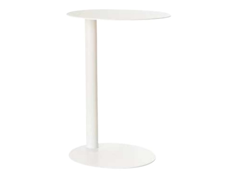 Paperflow Easydesk Beistelltisch TA40.13 Rund 40 cm Stahl Weiß