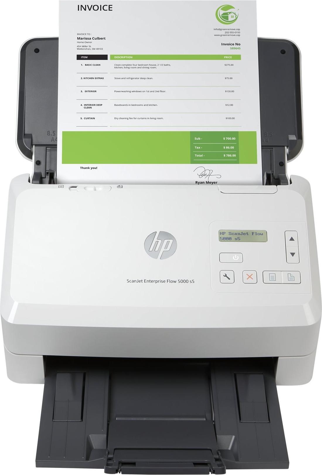 HP Scanjet Enterprise Flow 5000 s5 Dokumentenscanner 600 DPI A4 Duplex USB Weiß