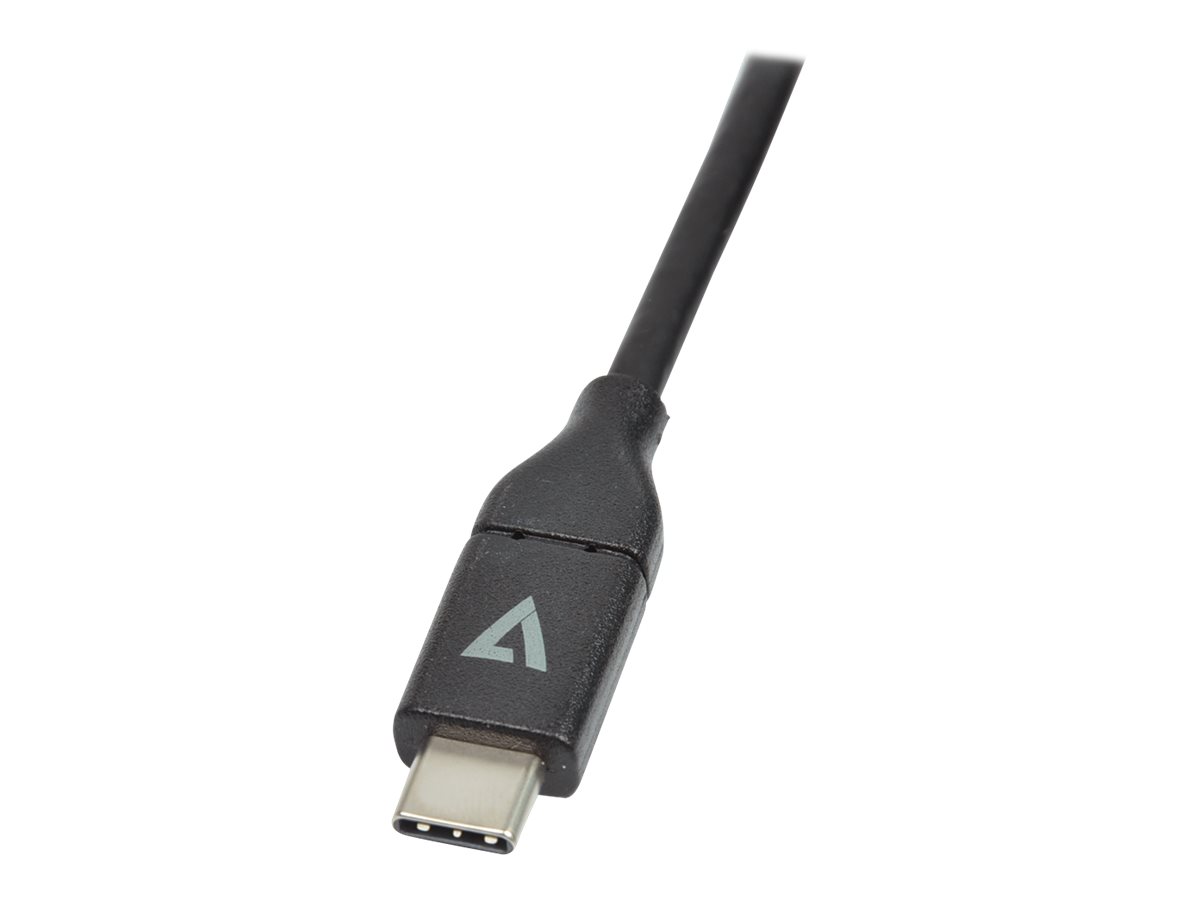 V7 V7UCVGA-2M USB-C zu VGA Videoadapterkabel 2 m Schwarz