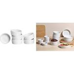 Ritzenhoff & Breker Schalen-Set BIANCO, 245 ml, 4-teilig aus Porzellan, weiß, Auflaufförmchen für Ofengerichte, - 1 Stück (431452)