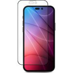 eSTUFF ES501361. Markenkompatibilität: Apple, Kompatibilität: iPhone 14 Pro, Schutzfunktion: Tropfsicher, Kratzresistent. Private Filterungsfunktion, Material: Gehärtetes Glas, Produktfarbe: Schwarz, Transparent. Menge pro Packung: 1 Stück(e) (ES501361)