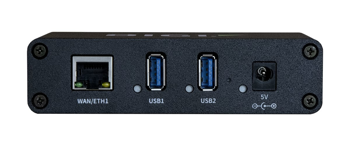 Digi AnywhereUSB 2 Plus Managed USB-Hub 2x USB 3.1 Gen 1 Gigabit Ethernet Schwarz