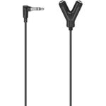 Hama Adapterkabel, a) von 1x Klinkenstecker 3,5mm, stereo, b) auf 2x Klinkenkupplung 3,5mm, stereo (00205190)