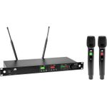 OMNITRONIC UHF-602 2-Kanal Funkmikrofon-System 823-832/863-865 MHz (13063602)