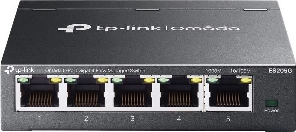 TP-Link Omada ES205G Netzwerk-Switch Managed Gigabit Ethernet (10/100/1000) Schwarz (ES205G)