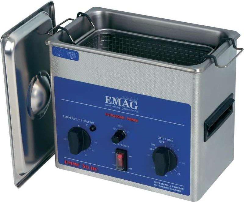 EMAG Ultraschall-Reiniger 3.0 l 240 x 135 x 100 mm EMMI 30HC Leistungsaufnahme (max.) 200 W Gehäuse- (EMMI 30HC) (geöffnet)
