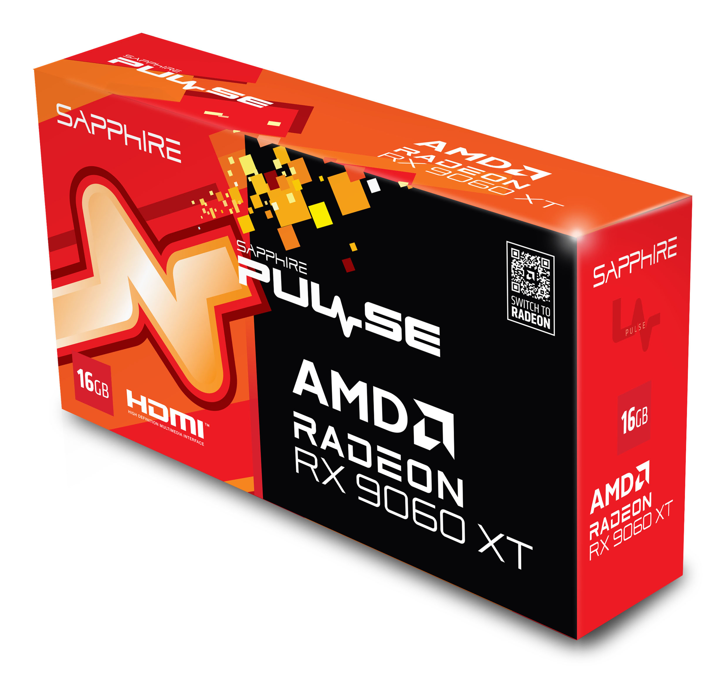 Sapphire Pulse Radeon RX 9060 XT 16 GB GDDR6 Grafikkarte Schwarz