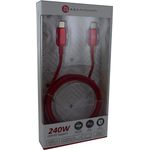 Adam Cotton 240W USB-C Ladekabel 1.2m Rot (ACBADP120RD)