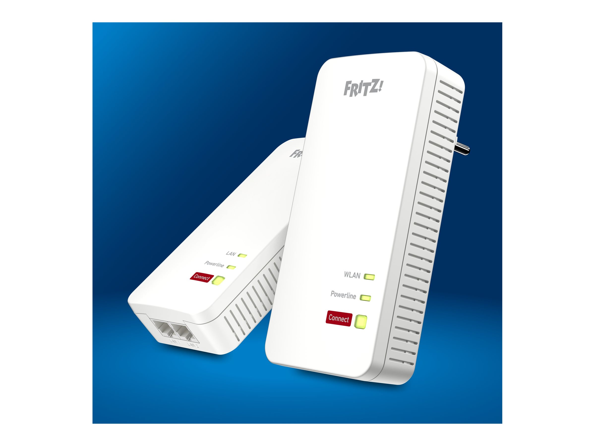 FRITZ!Powerline 1240 AX WLAN Set Powerline-Adapter-Kit 1,2 Gbit/s Wi-Fi 6 Gigabit Ethernet Weiß