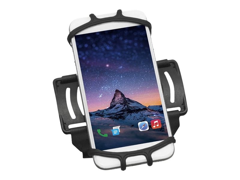 Mobilis 030004 Smartphone-Armband, 180° Rotation, für Geräte mit 5"–7" Display, Schwarz