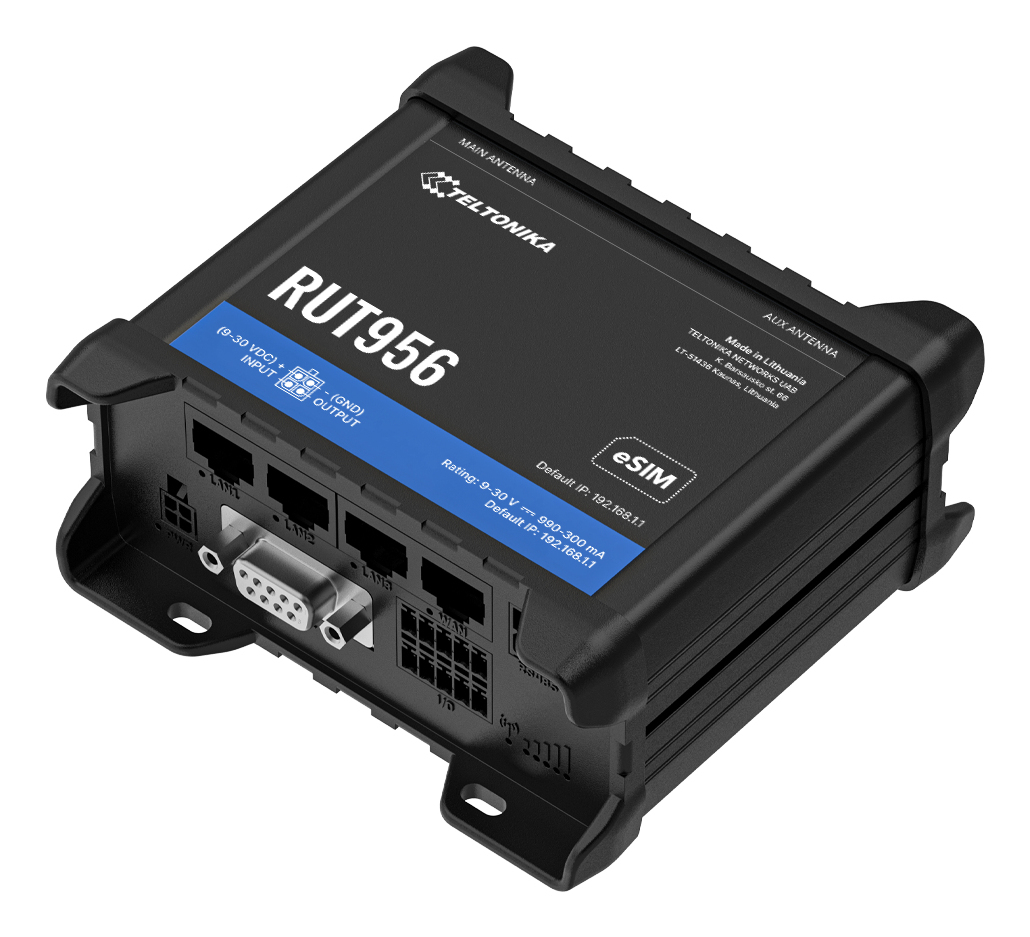 Teltonika RUT956 Wireless Router 4G LTE Schwarz