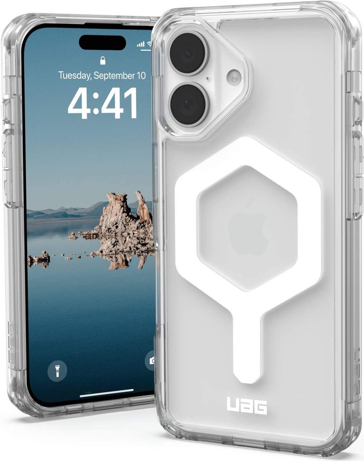 UAG Urban Armor Gear Plyo MagSafe Case | Apple iPhone 16 | ice (transparent)/weiß | 114482114341 (114482114341)