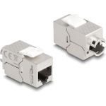 Delock Keystone Modul RJ45 Buchse zu LSA Cat.6A Slim werkzeugfrei (87891)
