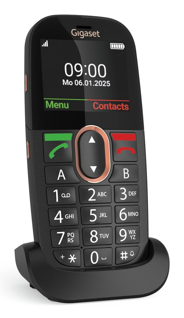 Gigaset GL695 4G Feature Phone Dual-SIM 2,31" Schwarz