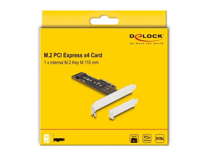 Delock 89836 Speicher-Controller PCIe 4.0 x4 M.2 Schwarz