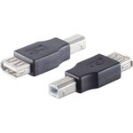 shiverpeaks BASIC-S USB Adapter USB-A Kupplung - USB B-Stecker, im Polybeutel mit Euro- (BS77045)