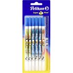 Pelikan Tintenlöscher Super Pirat 850F/B, 6er Blisterkarte zwei Spitzen (306696)
