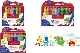 FABER-CASTELL Grippy Malset farbsortiert, 16 St. (110645)