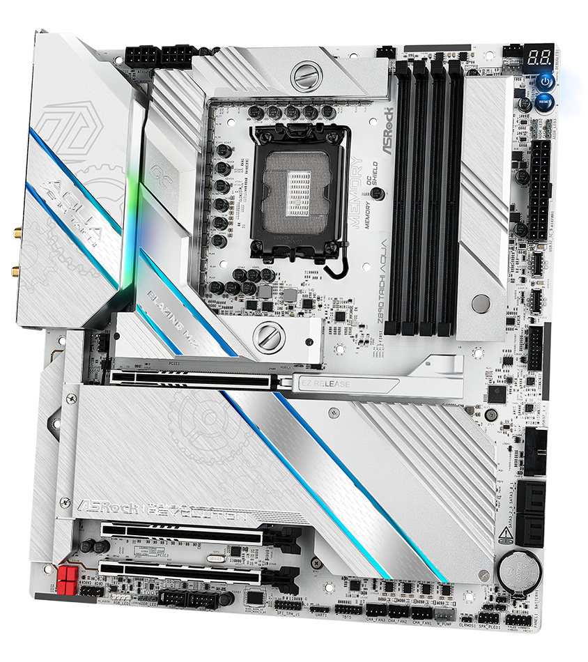 ASRock Z890 TAICHI AQUA Mainboard E-ATX LGA 1851 Intel Z890 DDR5 White