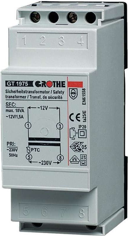 Grothe Klingeltransformator GT 1965 8V (14102)