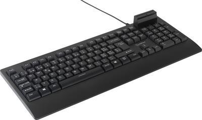 Renkforce RF-CKB-201 USB Tastatur Schweiz, QWERTZ Schwarz Chipkarten-Leser (RF-CKB-201)