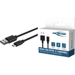 Ansmann Daten und Ladekabel USB zu Micro-USB 100cm (1700-0129)