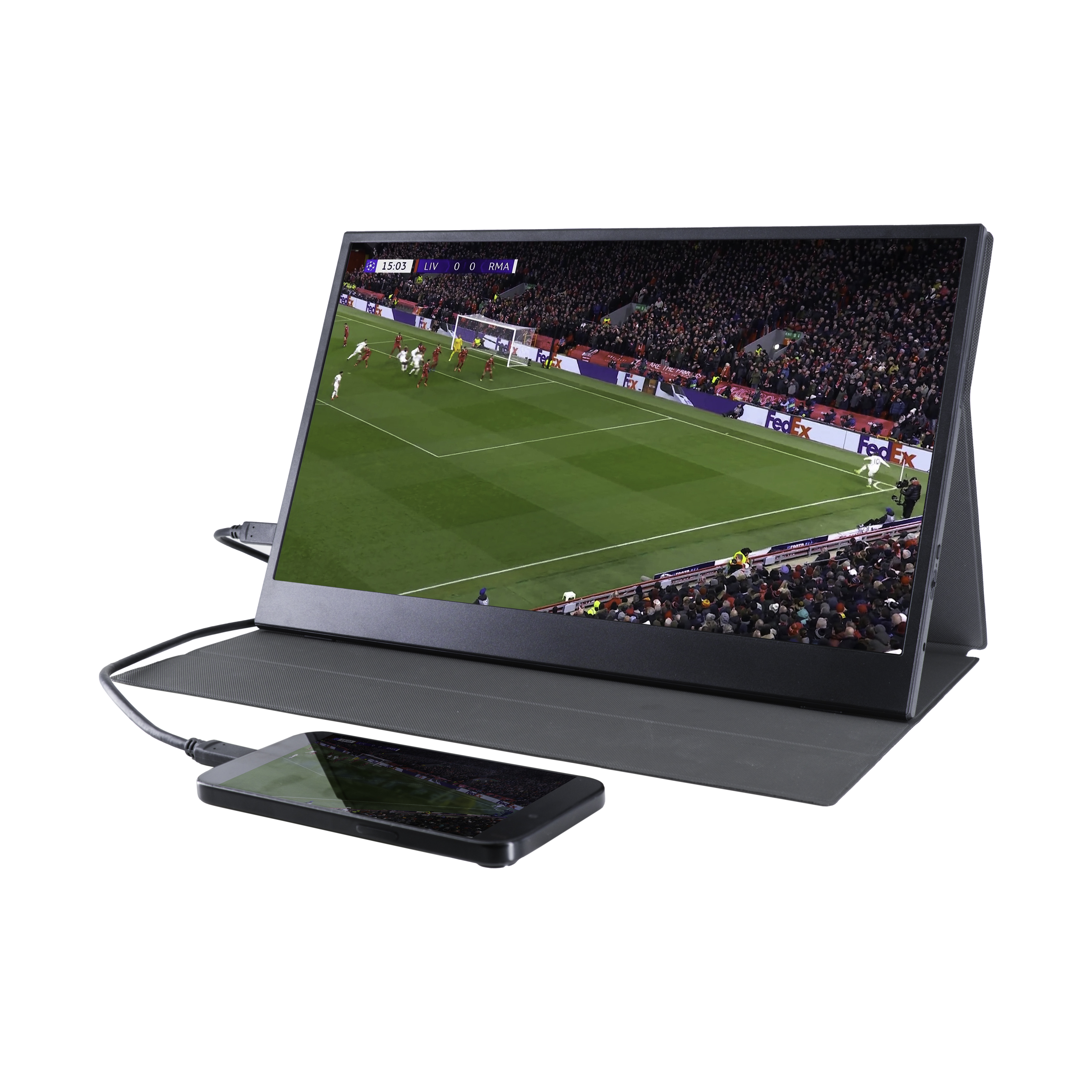 DENVER PMO-15604 15.6" IPS Monitor 1920 x 1080 Schwarz