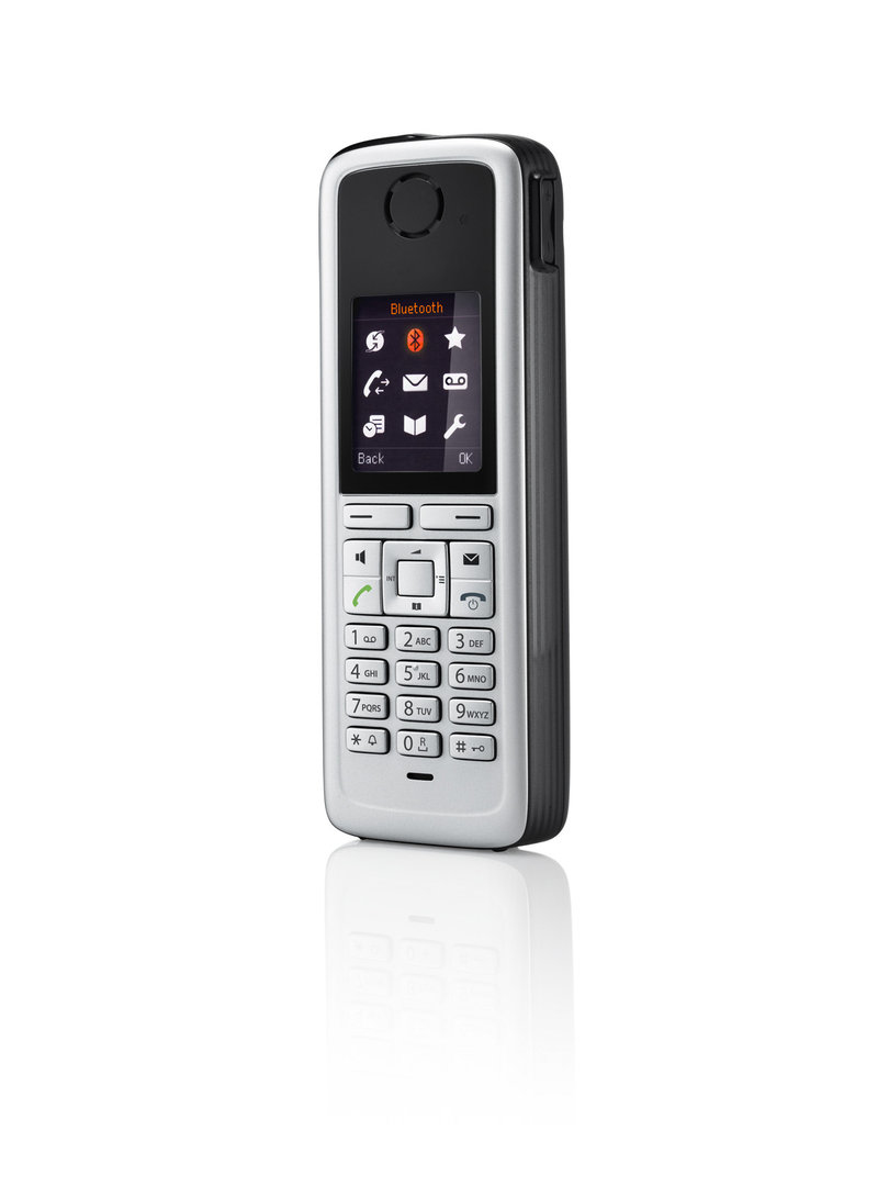 Unify OpenStage M3 Plus - Schnurloses Erweiterungshandgerät - Bluetooth - DECT - Schwarz, Silber