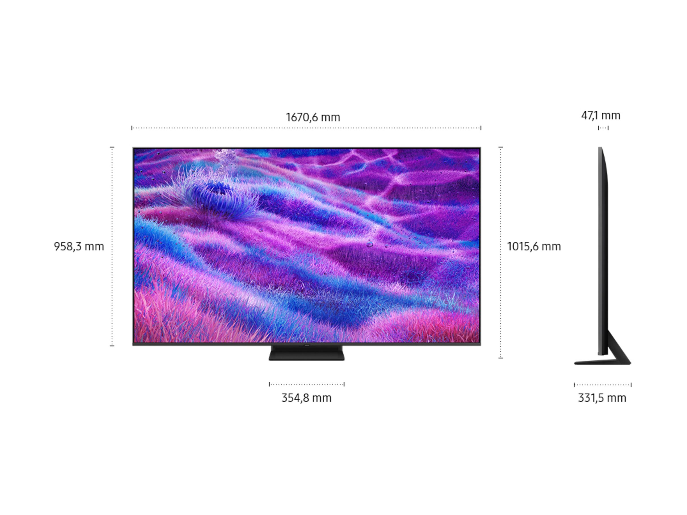 Samsung QN80F Series GQ75QN80FAUXZG 75" 4K Neo QLED Smart TV Kohlenstoffsilber