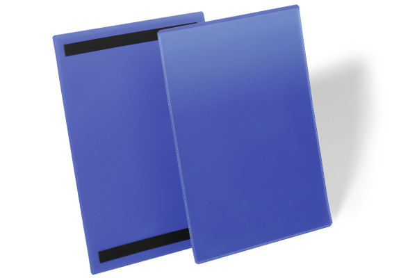 DURABLE Dokumentenhalterung A4 magnetisch Dunkelblau 50 Stück