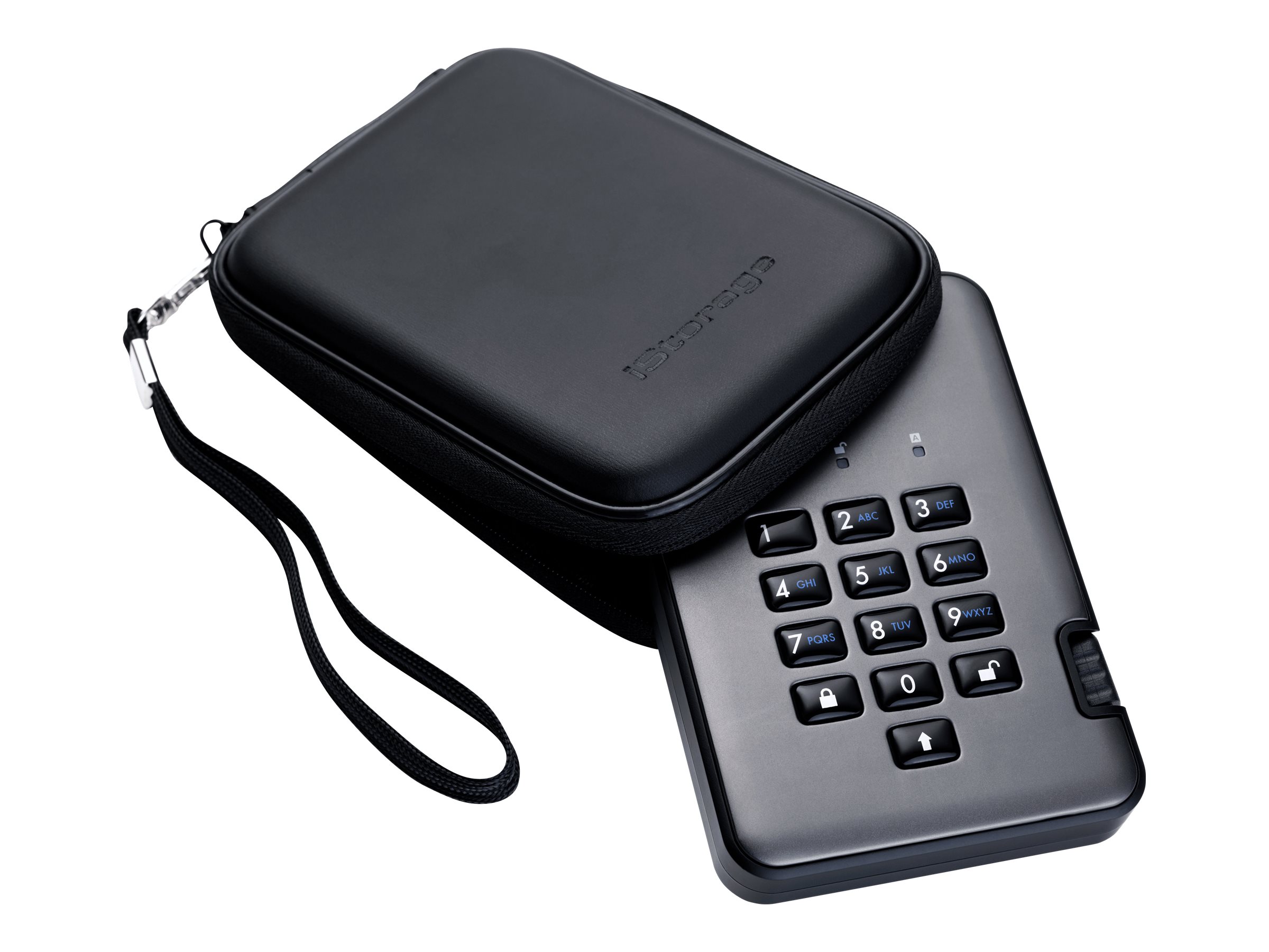 iStorage diskAshur PRO² 5 TB Externe Festplatte 2.5" USB 3.1 Graphite
