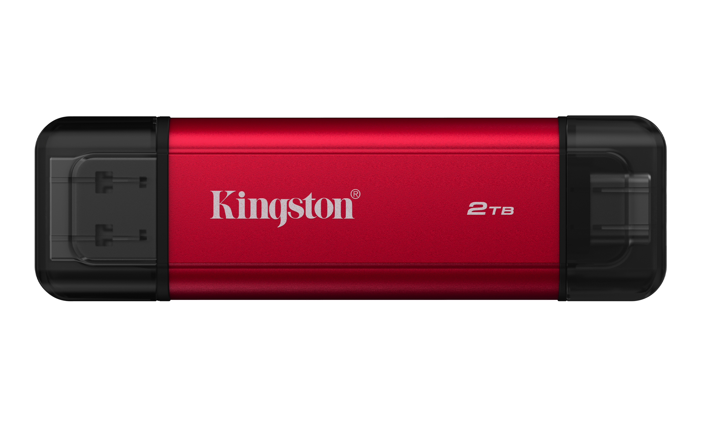 Kingston Dual Portable SSD 2 TB USB-A/C USB 3.2 Gen 2 Schwarz, Rot
