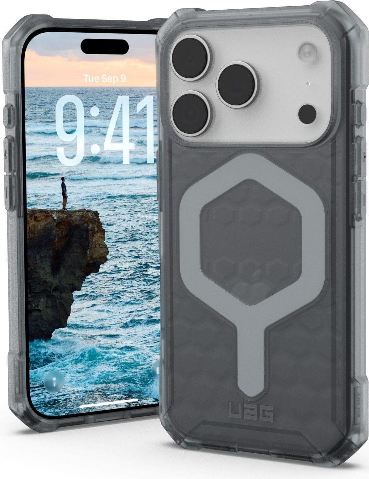 UAG Urban Armor Gear Essential Armor MagSafe Case | Apple iPhone 17 Pro | ash (grau transparent) | 114540113131 (114540113131)