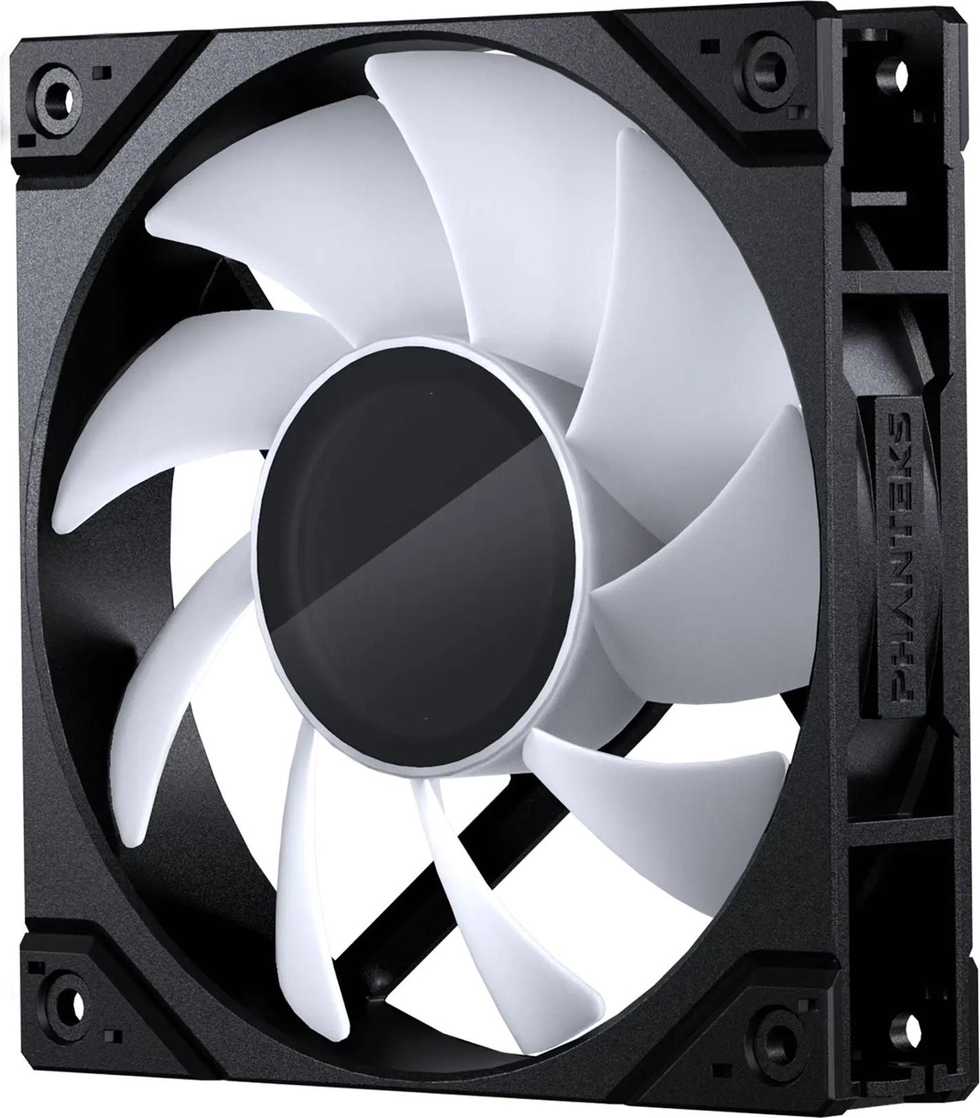 Phanteks M25 Gen2 PWM D-RGB Lüfter 3er-Pack - Reverse Blade 120mm schwarz (PH-F120M25R_G2_DBK01_3P)