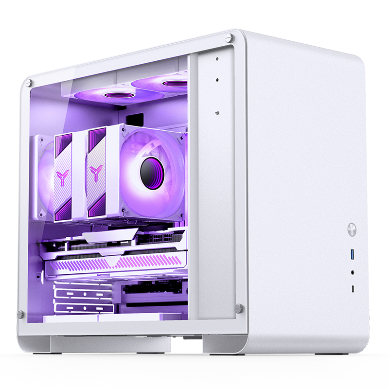 Jonsbo U4 Mini Mini Tower Systemgehäuse Tempered Glass Weiß