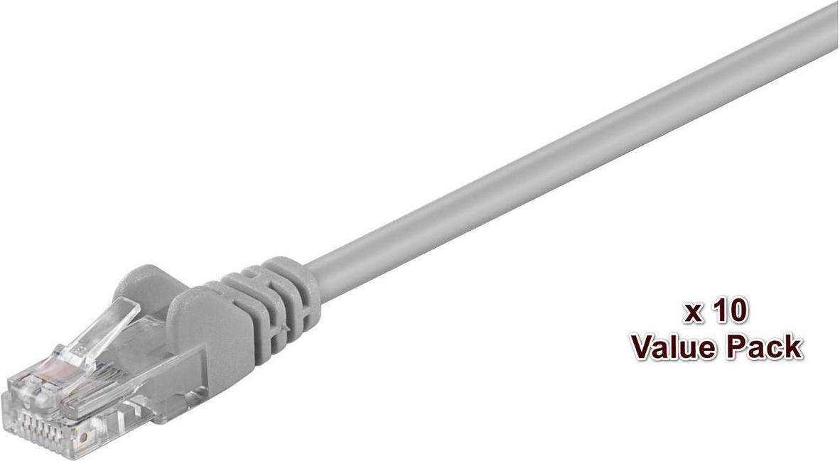 MicroConnect U/UTP CAT5e Grey/Lavendel 10 Pack 20 pcs in a colli (V-UTP502VP-P)