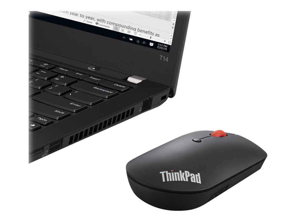 Lenovo ThinkPad Silent Bluetooth-Maus Schwarz