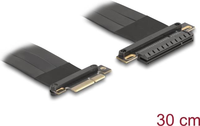 Delock Riser Karte PCI Express 3.0 x4 Stecker zu x8 Slot mit Kabel 30 cm (81497)