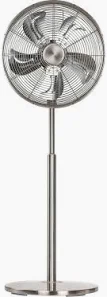 CasaFan Airos Eco Classic SV Standventilator 18 W (Ø x H) 46 cm x 1200 mm Chrom (gebürstet) Timer (304073)