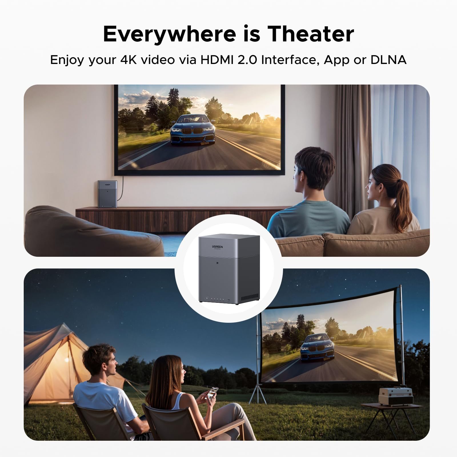 Ugreen NASync DH4300 Plus 4-Bay NAS 120 TB 8 GB RAM Grau