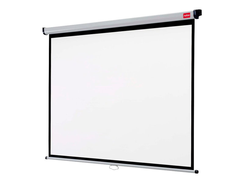 Nobo Roll-Leinwand 1902394 4:3 2400 x 1813 mm Hellgrau, Black Border